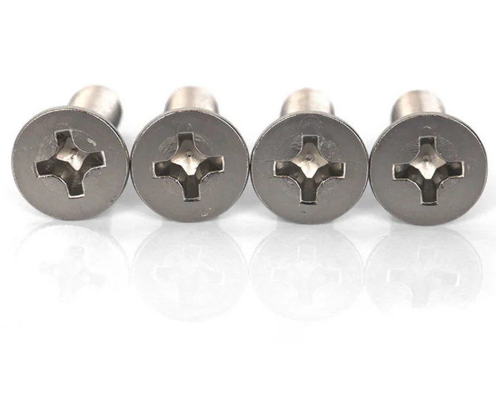 Wholesale 304 Stainless Steel cross groove countersunk head machine screws