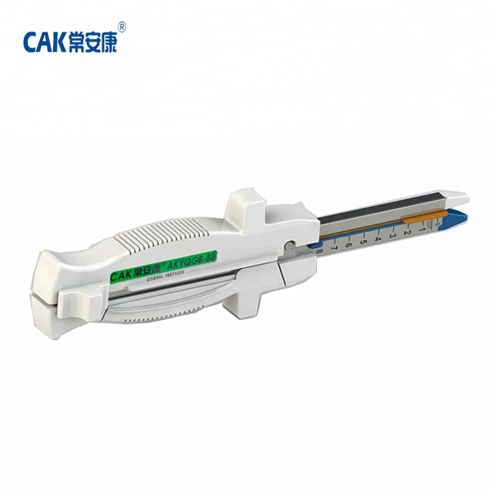 
Linear cutter stapler with double handle 