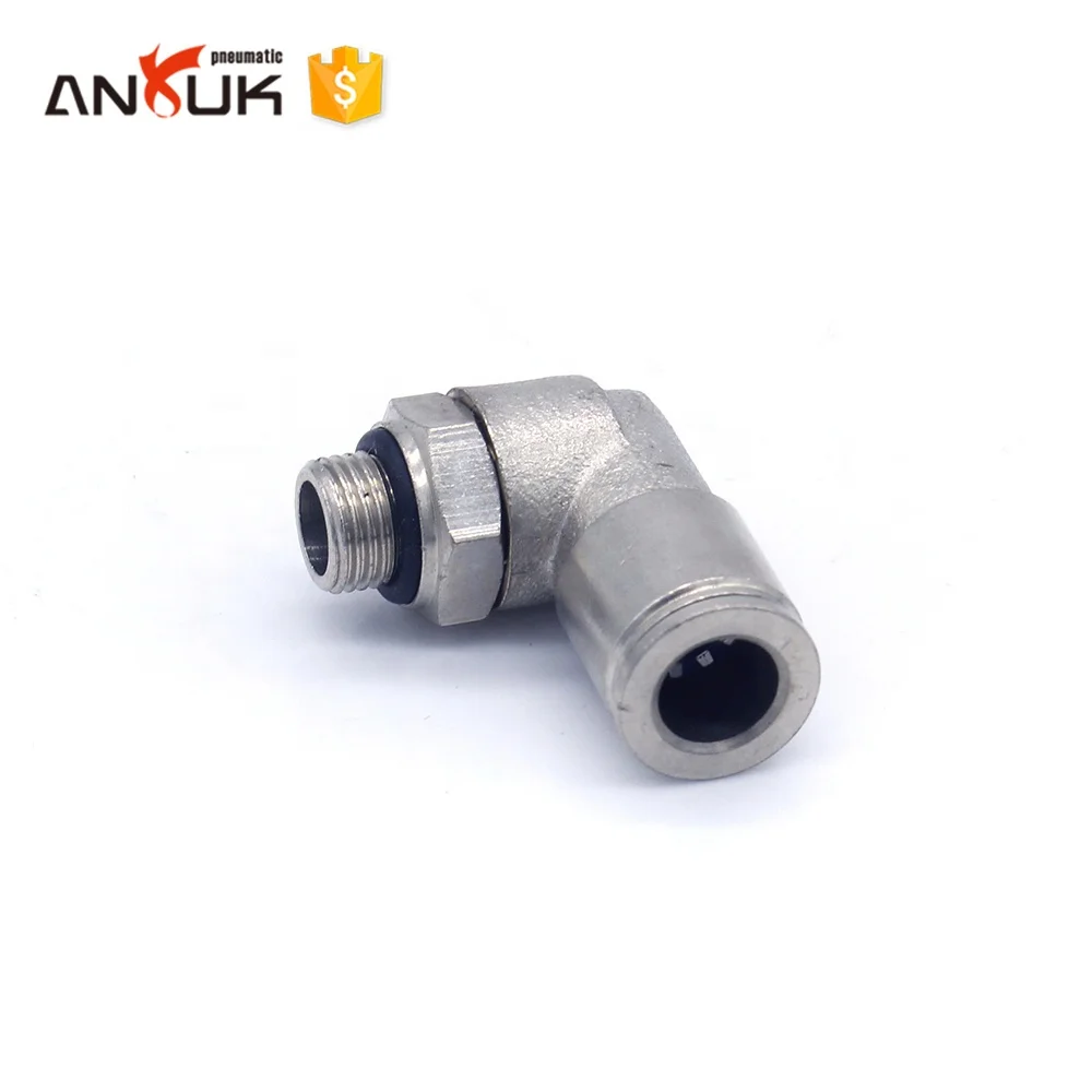 Wholesale one touch elbow connector metal pneumatic air hsoe fittings