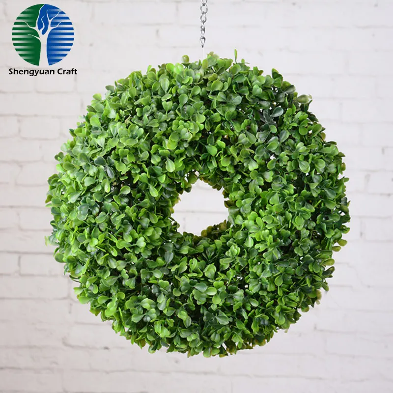 
wholesale!christmas garland artificial flowers for funeral wreaths flower wreath plastic lifelike for garden decoration 
