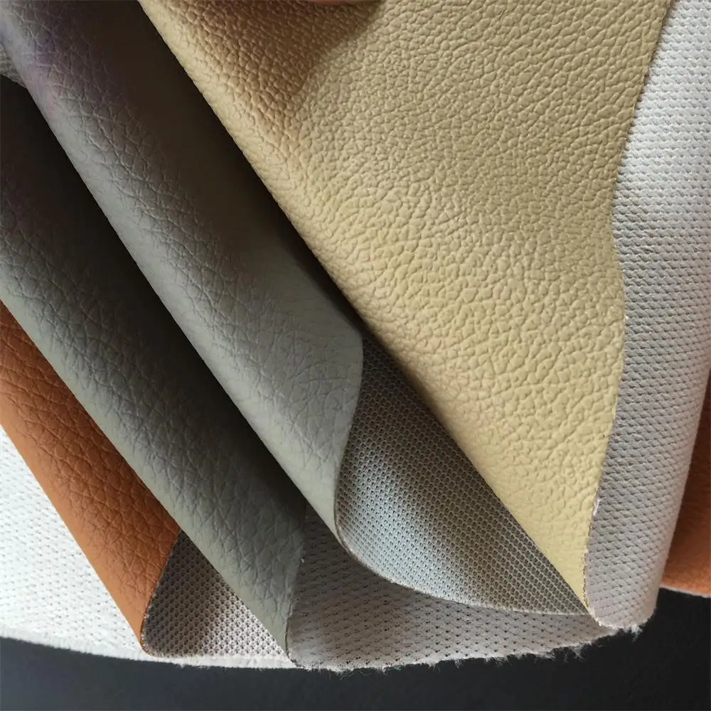 Faux leather Cheap rexine cloth price Synthetic Leather Fabric Artificial Sponge leather cloth