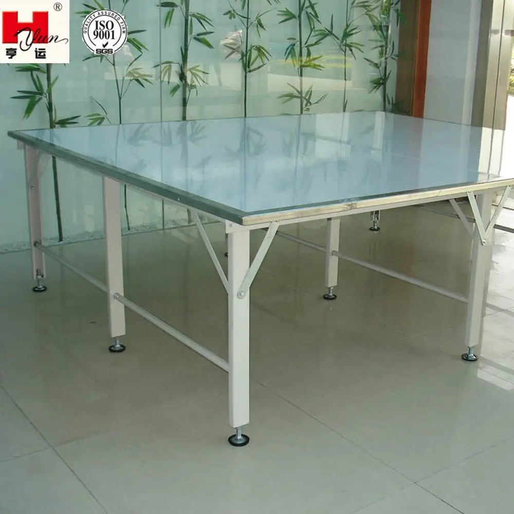 
High Quality Garment Industry Two Tiers Packing Table With Six Persons 