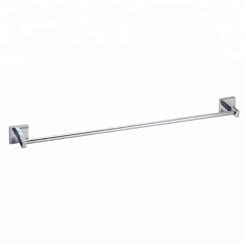 
Euro Design Bathroom Fittings Wire Metal Zinc Alloy Chrome Casting Wall Mount Single Towel Bars Portable Towel Rack 59073A 