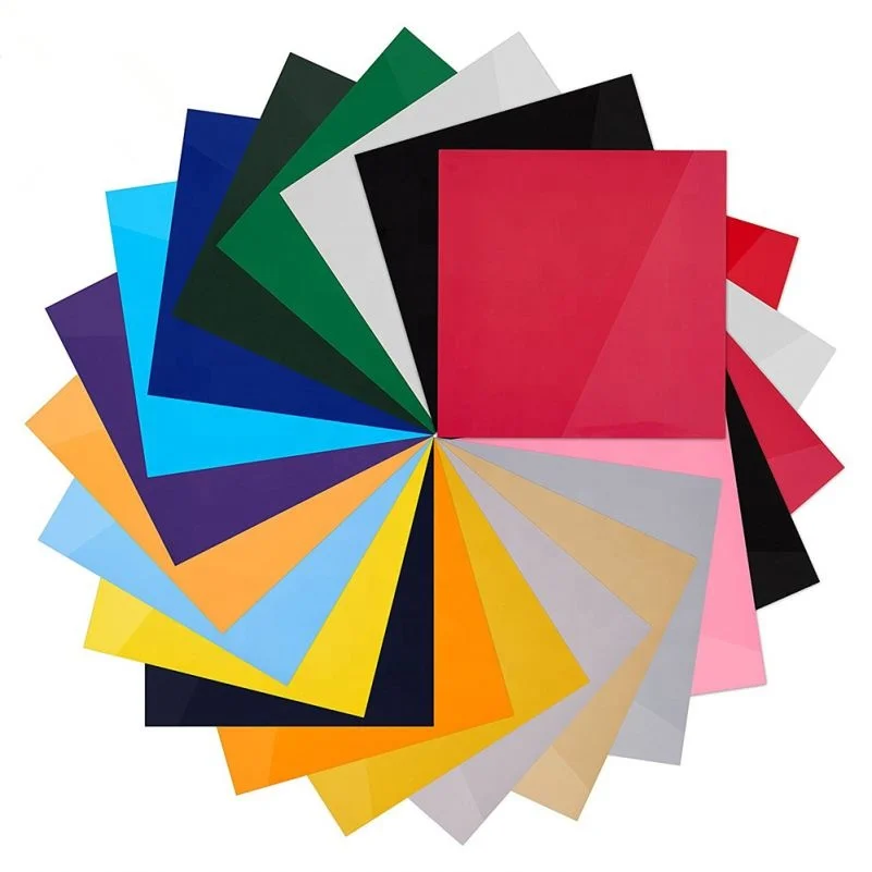 Custom Package Amazon Fashion HTV 10x12 Inch 20PACK DIY Heat Transfer Vinyl Sheets For Clothing