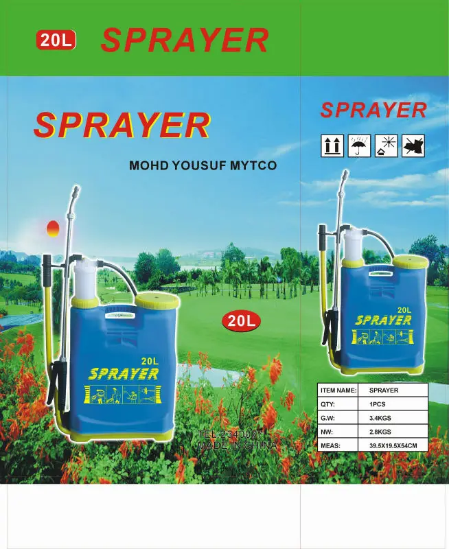 Copper pump agricultural luxury manual 16 liter sprayer