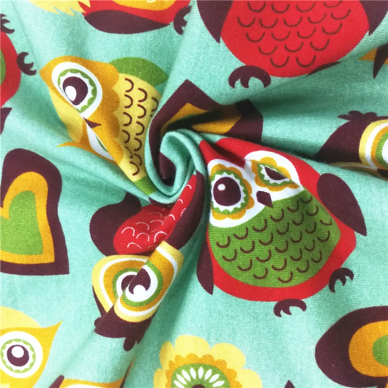 
digital fabric printing custom fabric cotton jersey knit printed fabric 