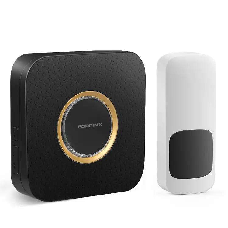 CE FCC UKCA certified wireless doorbell EU US AU UK plug-in for home retail store with 110dB loud volume door bells