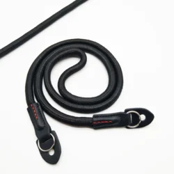 Wholesale Factory Price Custom 100cm Blank Long Neck Nylon Camera Rope Strap With Genuine Leather Ends