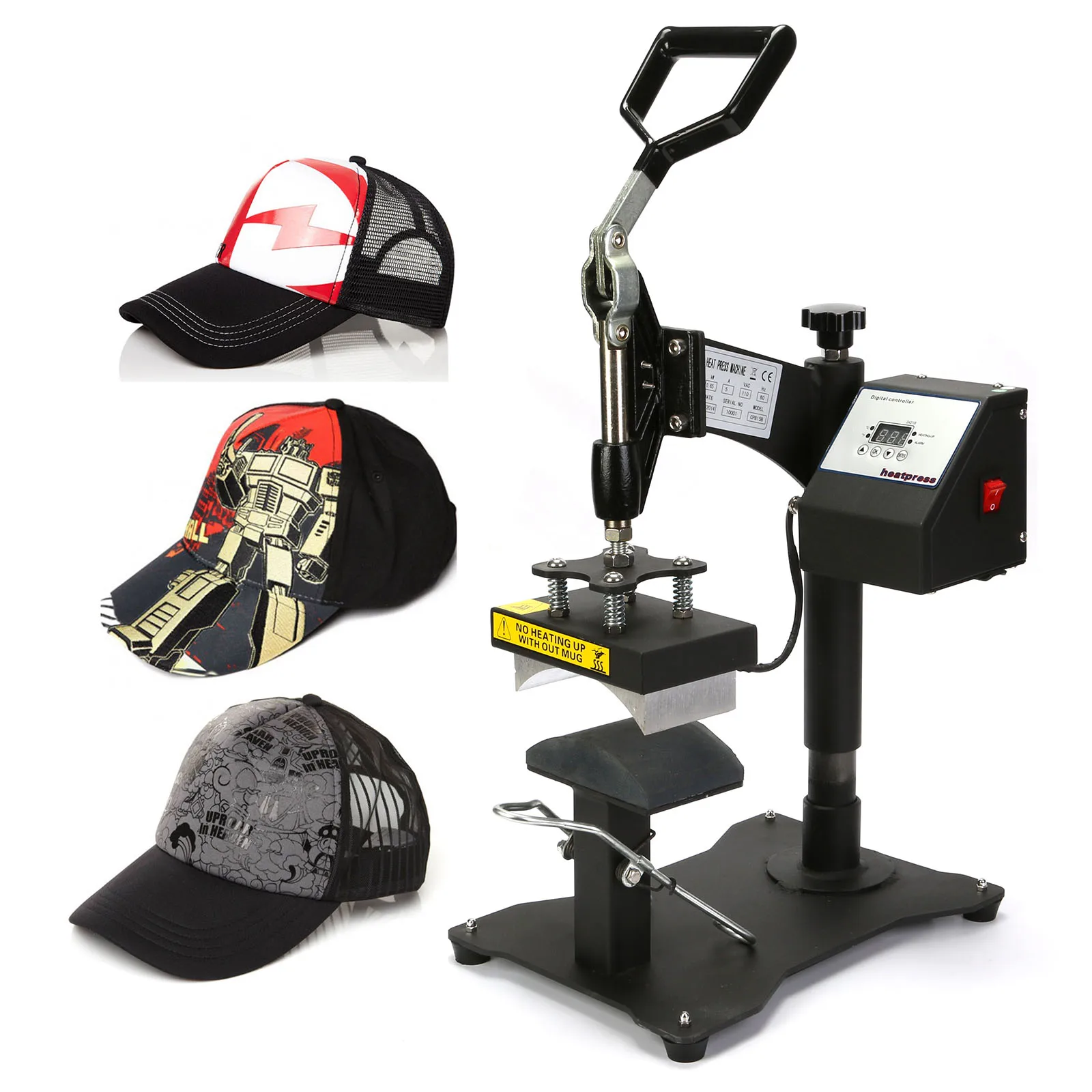 Цифровая шапочка с шариковой головкой, термопресс, трансферный сублимационный аппарат, изогнутый элемент (6 дюймов x 3 дюйма)