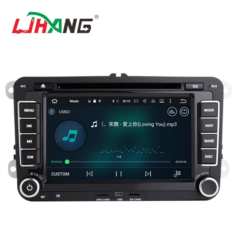 Автомобильный dvd-плеер LJHANG с сенсорным экраном android 10 радио мультимедиа для VW polo/SEAT/CC система GPS-навигации видео-и аудиосистема
