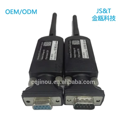 JINOU RS232 Bluetooth 3.0 Serial Adapter 100m with Class 1 External Antenna Wireless Long Range Data Transfer Serial Port