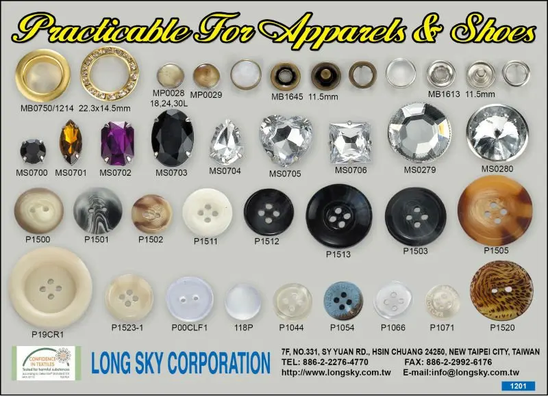 
Buttons & Garment accessories supplier 