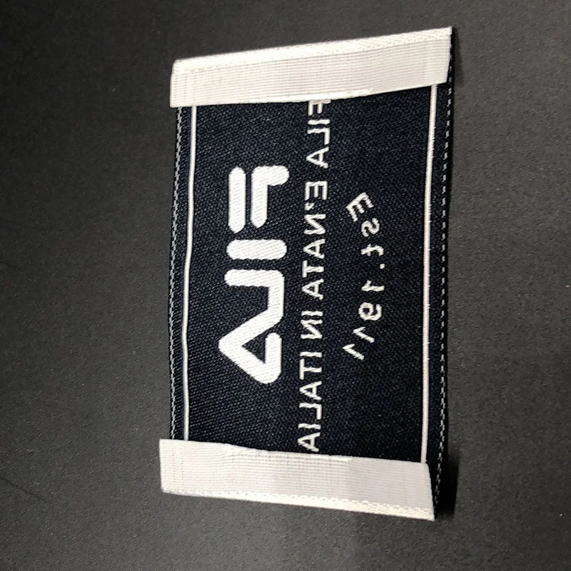 Popular Design Clothing Main Woven Label High Definition Satin Polyester Garment Cloth care Label Wash Label