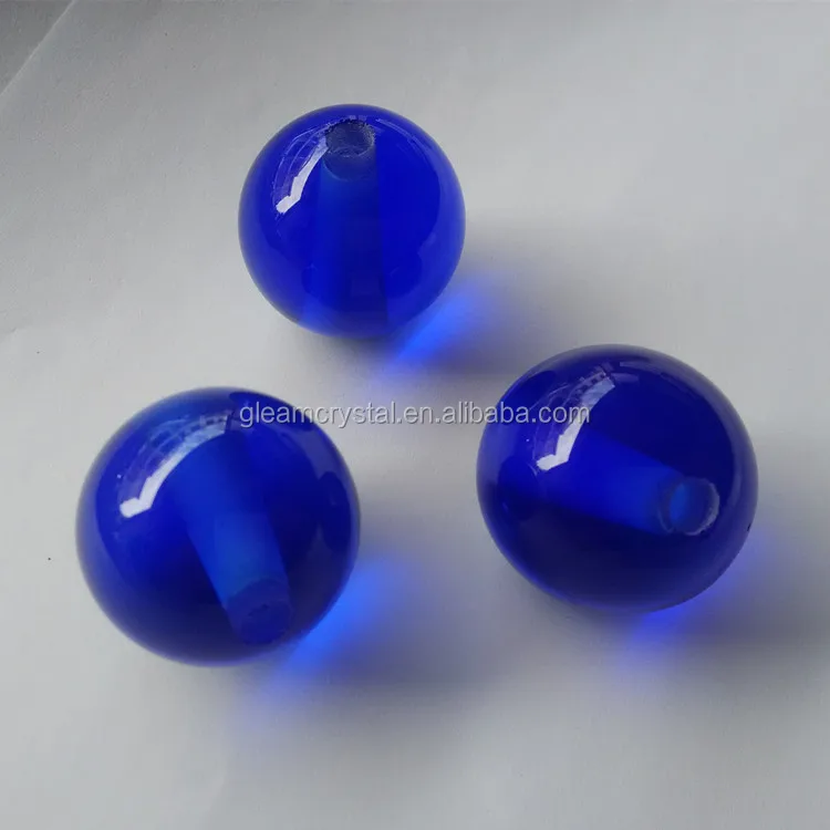 Seven Color Glass Ballwith hole, High quality solid Crystal Ball