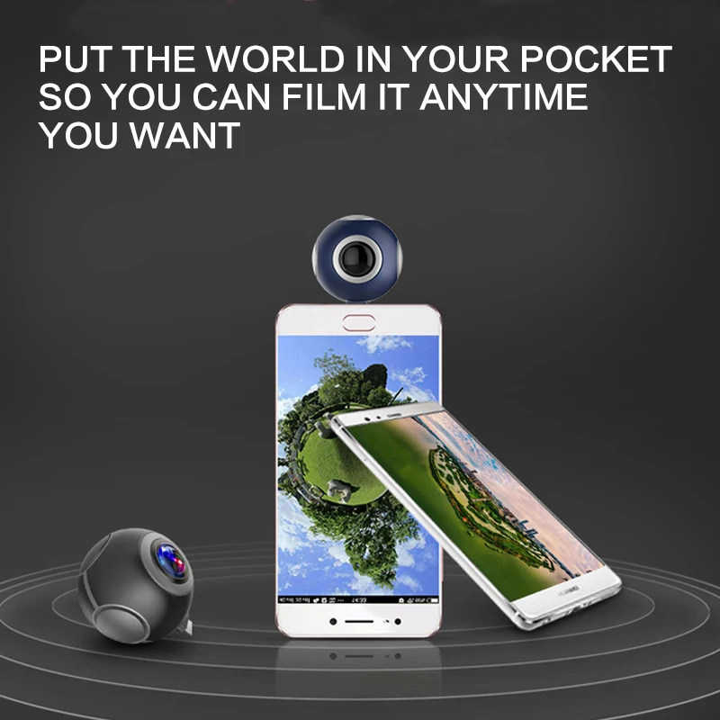 
HD Fisheyes IP 720 Degree VR Panorama Wifi Camera fisheye camera Panoramic camera 