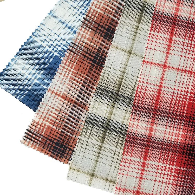 China Hot Sale Manufacture 4 Way Printed Stretch Polyester Spandex Woven Fabric For Clothes