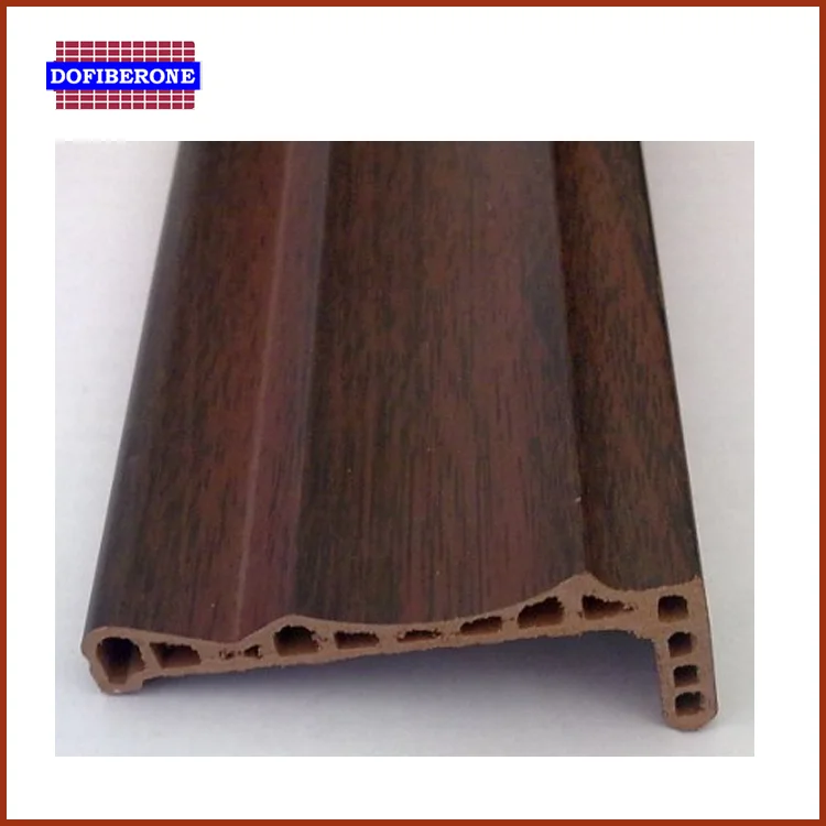 
Hollow WPC PVC door frame with woodgrain design 