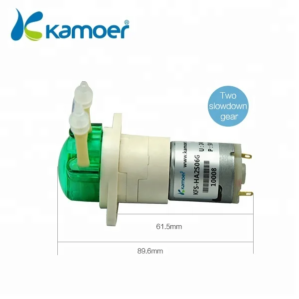 Kamoer KFS Brushed 12V DC 1ml mini flow rate Medical Dispensing Peristaltic Pump