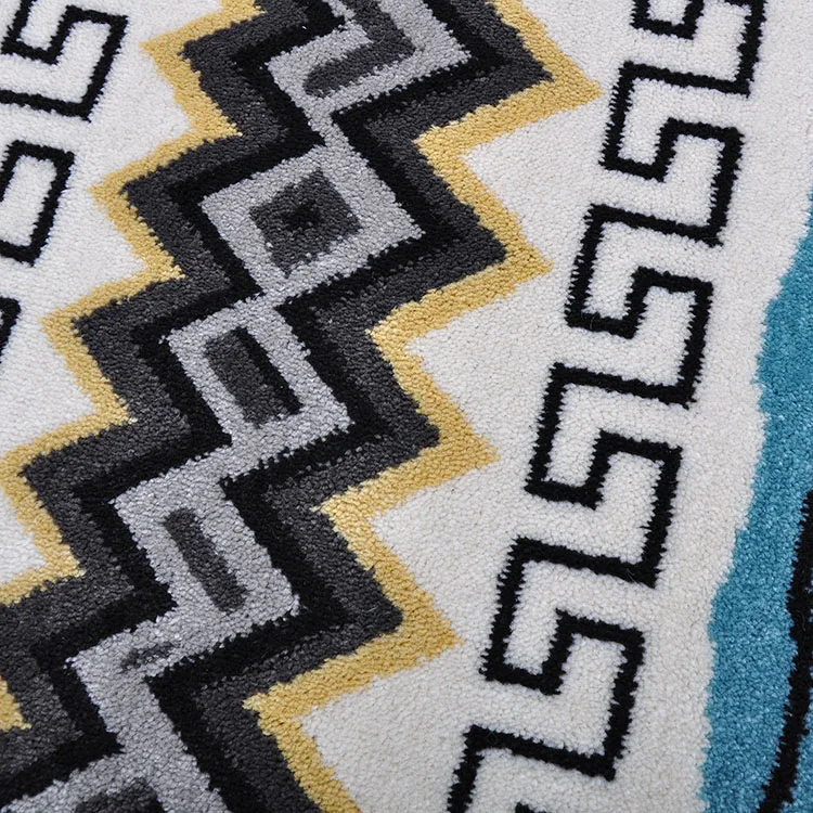 Factory wholesale price luxury fashion design living room carpet mixed woven material comfortable carpet
