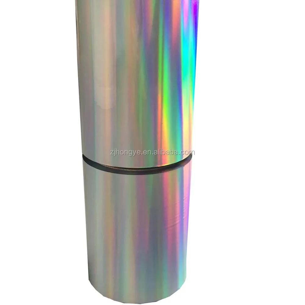 ZHY-2301 PET material, color aluminum holographic hot foil stamping