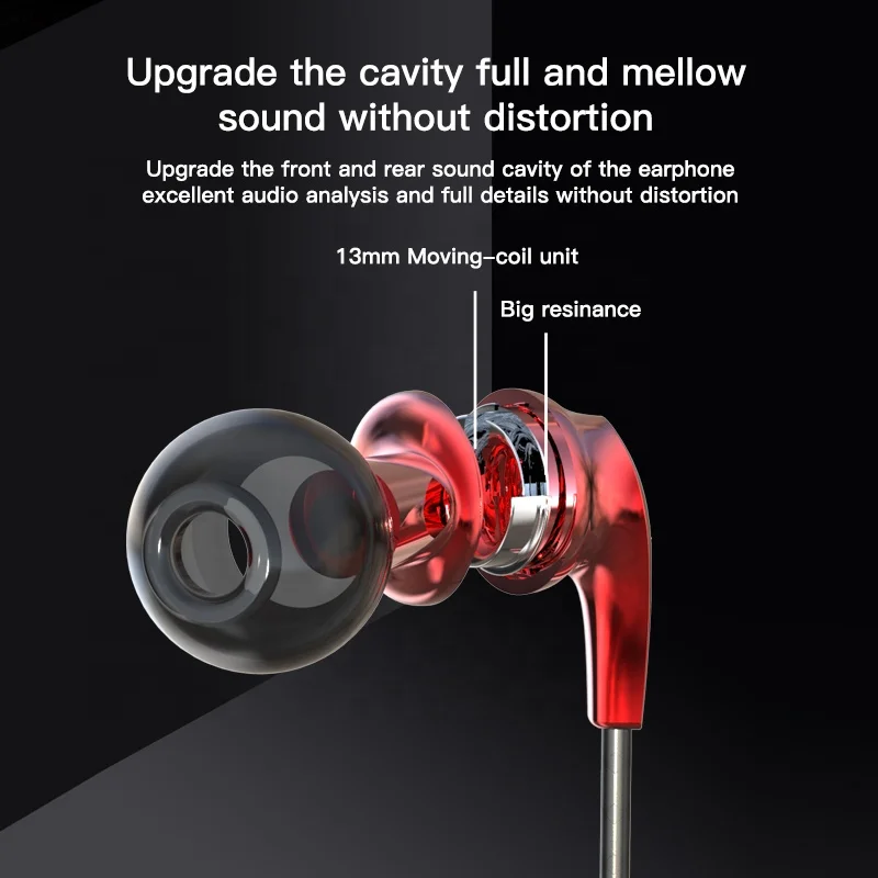 vinyl record Design Earphone Wired MOXOM Good quality 3.5mm Bass Earphones