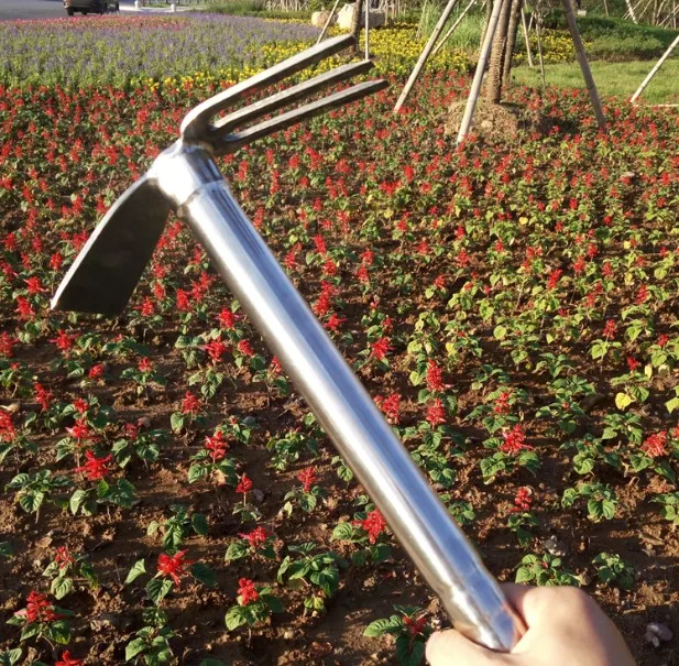 
Wholesale garden tool small flower hoe and rake two use 