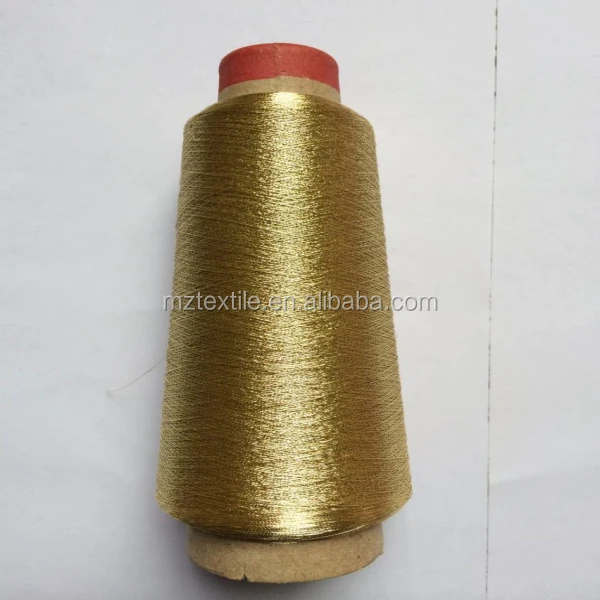 ST Type Normal Gold Metal Conductive Yarn Metallic Yarn