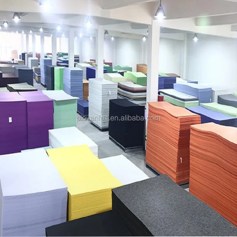 Eco friendly 100% Acoustic Felt Fabric for soundproofing