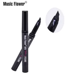Music Flower High Quality OEM  Black Waterproof Makeup longwearing Smudgeproof Auto Rotating Push up Matte Eyeliner Pencil