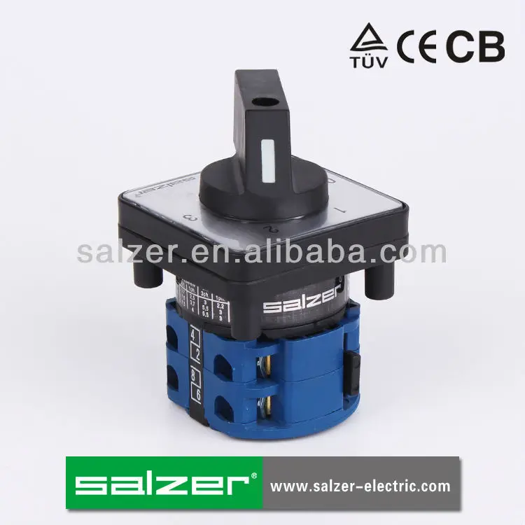 Salzer Multi-step Cam Switch SA16 16Amp 0-1-2-3 Change over Switches rotary cam switch selector  (TUV,CE and CB)