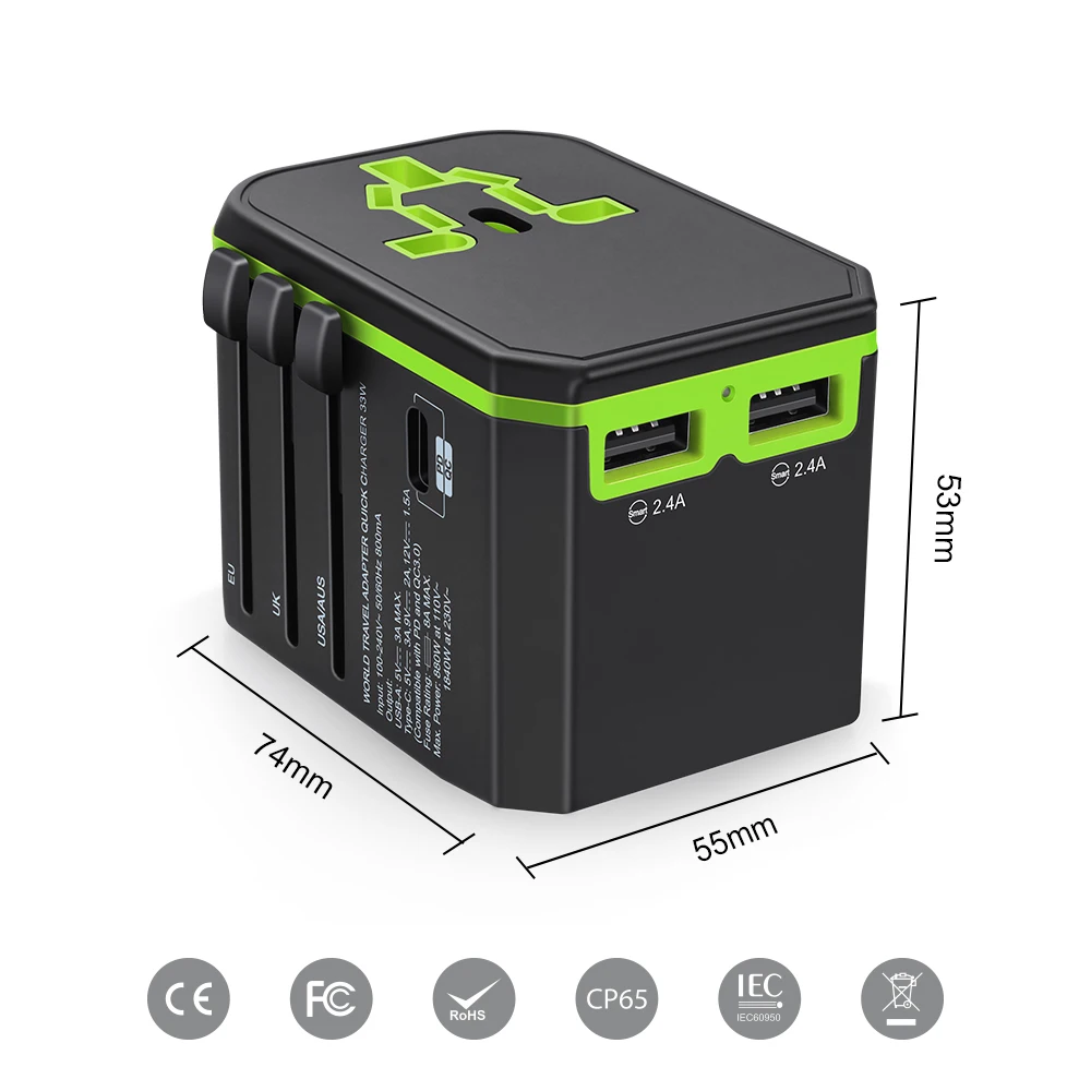 Hot Selling Products 18W 33W PD quick charger universal Travel adaptor usb charger