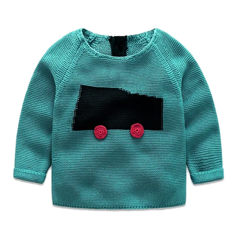 
Factory OEM Popular cotton knitting intarsia baby boy hand embroidery designs child sweater 