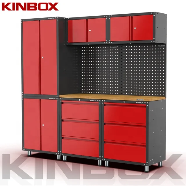 
Kinbox 9 Pieces Garage Cabinet Professional Quality tool Cabinet Manufactures 