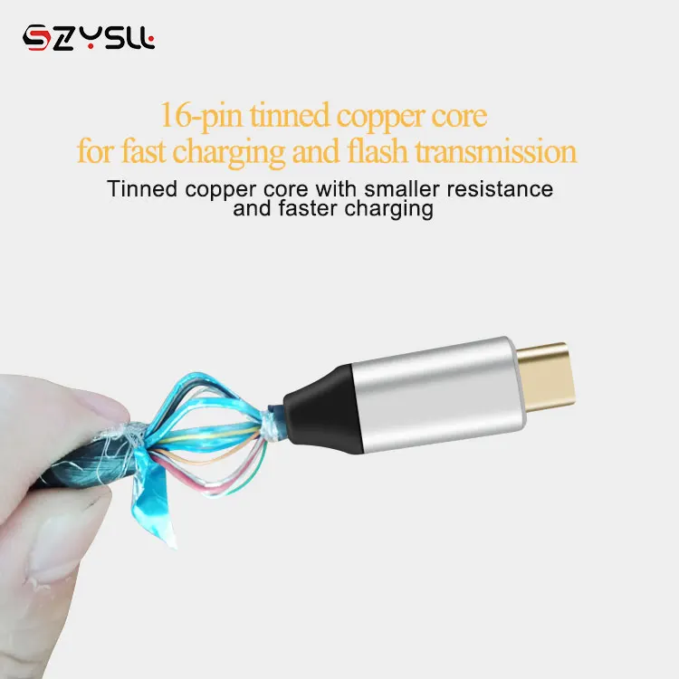Fast Charging Type c to Type c USB cabe 5A 3.3 ft  6.6ft  10ft USB 3.1 Gen2 cable