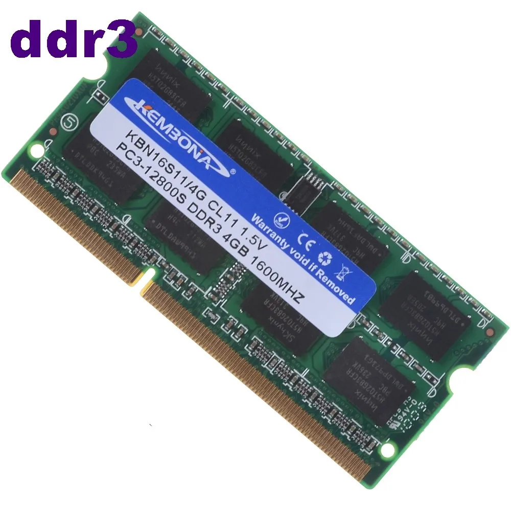 1.5V Laptop Sodimm Memory DDR3 4GB PC3-12800 1600MHZ Ram