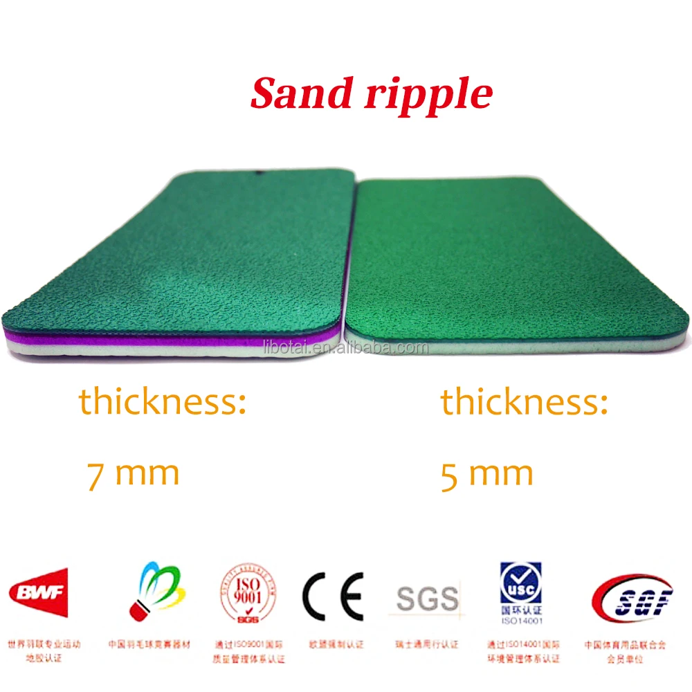 Professional sports floor tiles floor portable badminton court flooring