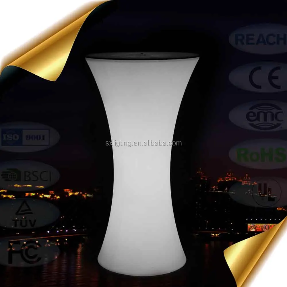 SX-58110-BTB LED Furniture for Events Outdoor Lighting Bar Table / Glowing LED Color Changing Events Cocktail Table