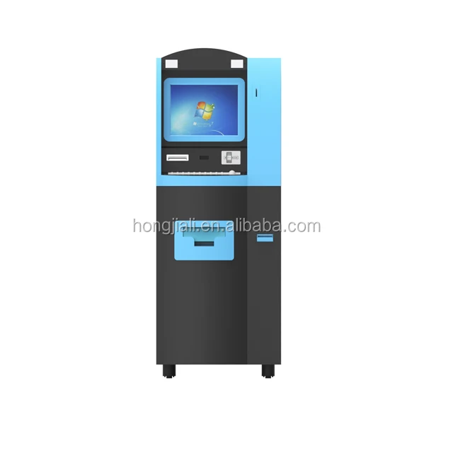  17 дюймов сенсорный экран ATM с отделениями для денег и монет