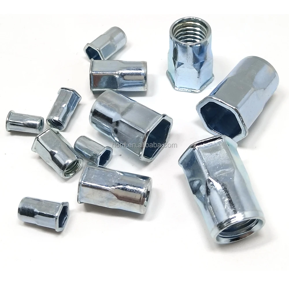 steel half hex nutsert rivet nuts