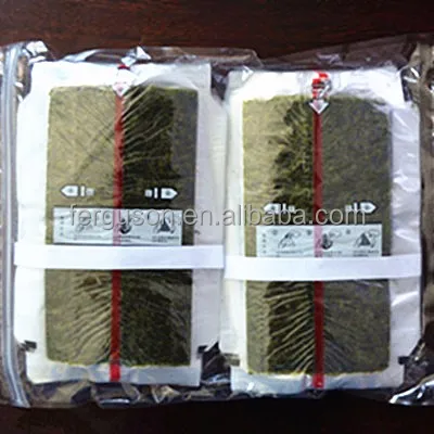 Grade A Japanese Nori (Laver) in Film for Onigiri Green Seaweed