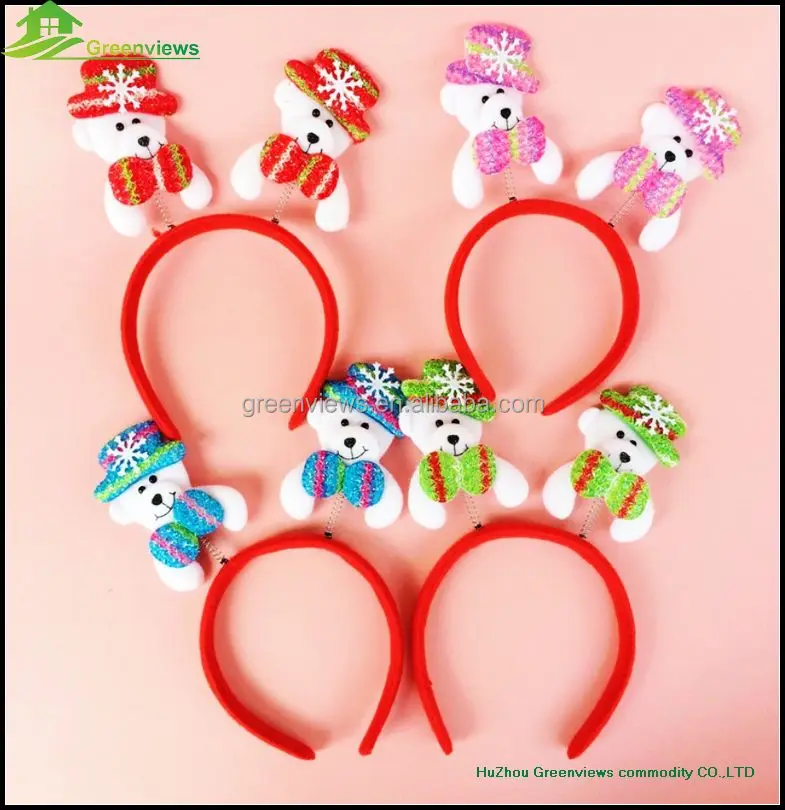 
Colorful Christmas Hair bands Fashion Festival decorative girls Headbands christmas hair band hoop girl 