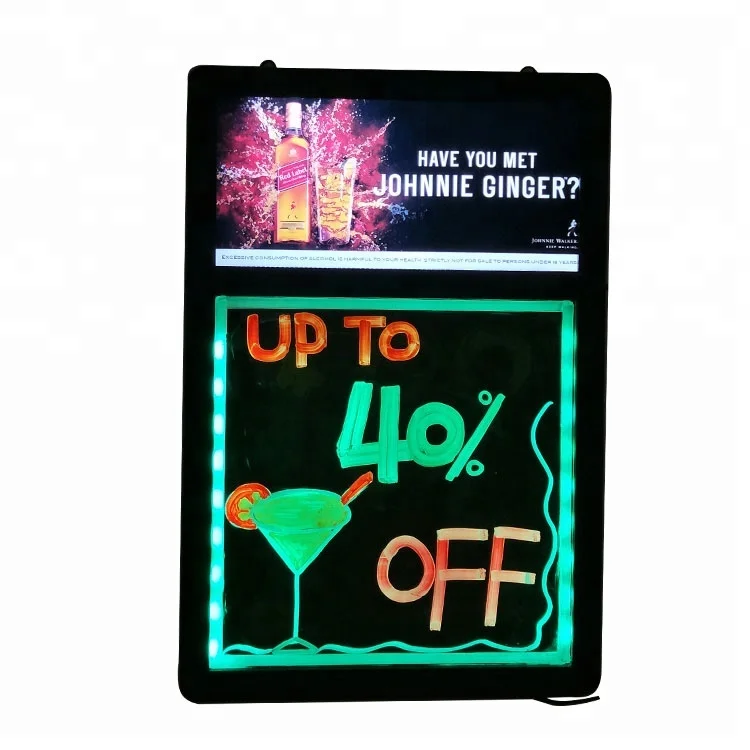 
New Products Invention Acrylic Panel Led Advertising Sign Board 