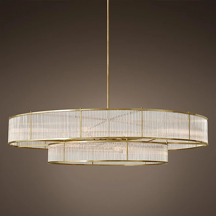 New listing lustre de cristal shaped luxury crystal pendant light with new fashion