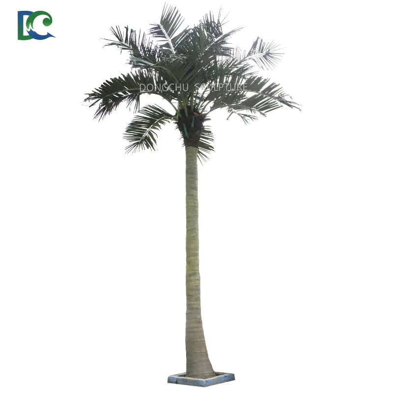 fiberglass real like large decorative plastic tree artificial coconut palm trees