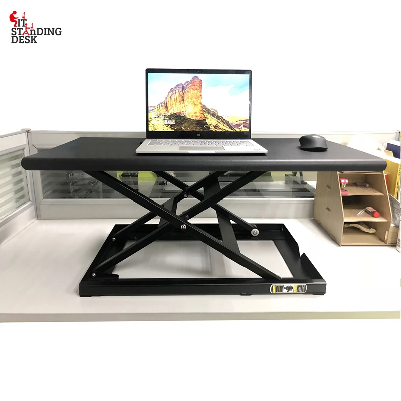 STARSDOVE Stand Up Adjustable Standing Computer Desk for Computer Table Riser Office