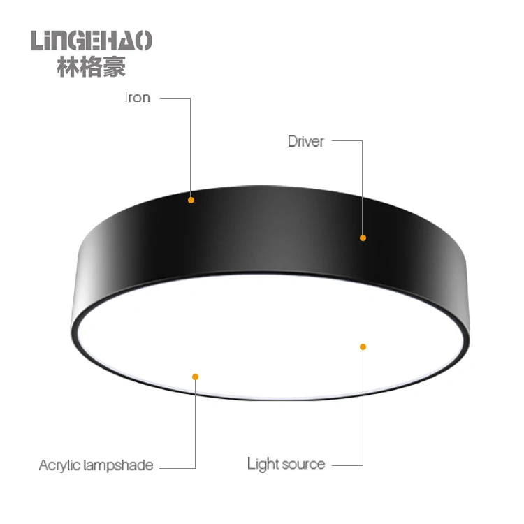 Hot sale indoor ceiling light 48w round led ceiling lamps with CE CCC SAA Certification