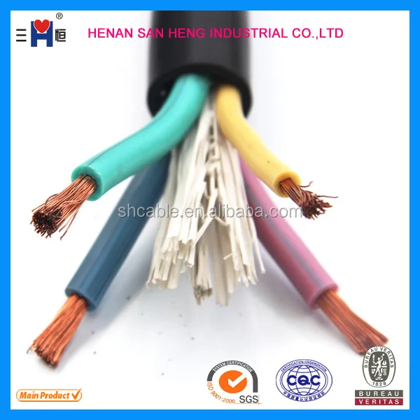 Использования сварки гибкий кабель с резиновой изоляцией