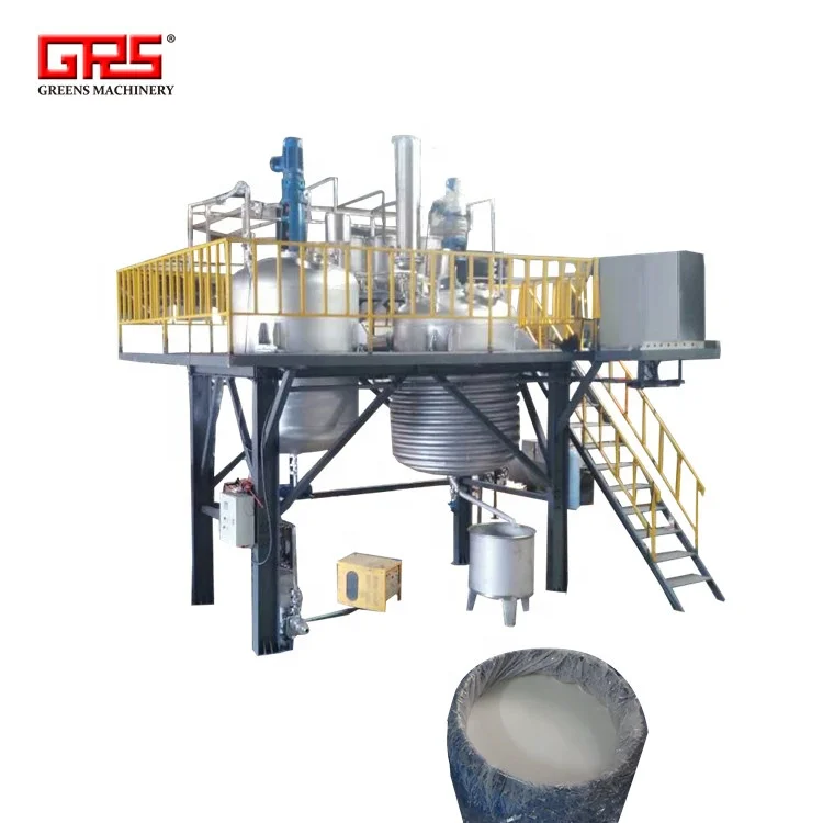 stainless steel reactor machine for making pressure sensitive water-besed glue