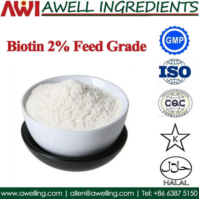 High Quality Vitamin Biotin,2% Biotin Powder for Animal Health