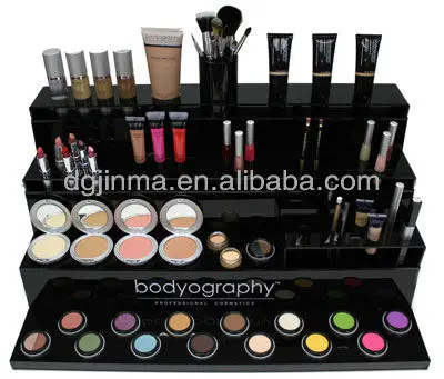 Wholesale L Shape Acrylic Eyeshadow Palette Display Stand Acrylic Eyeshadow Display For Counter